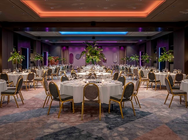 Banquet Area of the Vienna Marriott Hotel